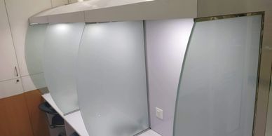 Recently designed & developed 'Sensory Evaluation Bench' having six compartments for R&D Food Lab