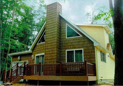 Pocono Mountains Poconos Chalet Garage Twin Twins Builders Builder New Home Homes Contractors Build