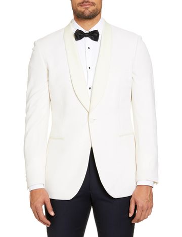 Daniel Hetcher Pure Wool Tailored Fit Tuxedo Suit Hire