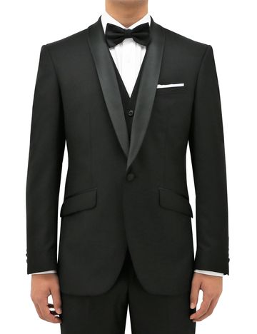 Daniel Hechter Black Wool Tuxedo