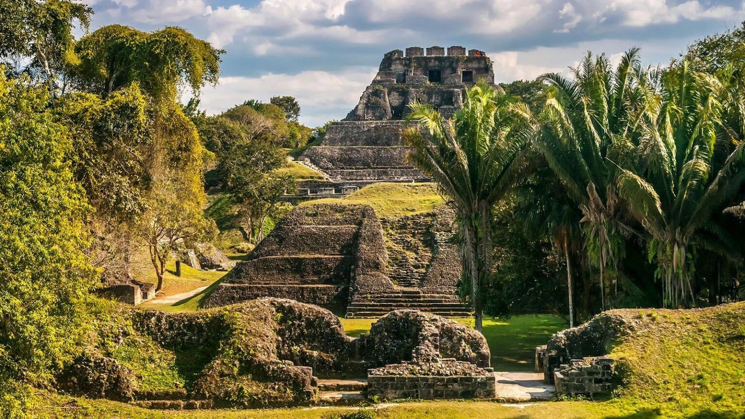 Ancient Mayan ruined in Mexico 