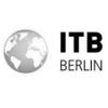 ITB Berlin logo featuring a globe and bold text.