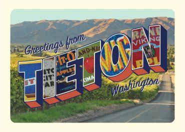 Vintage postcard greeting from Tekoa, Washington.