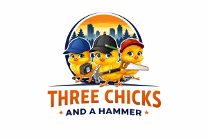 Three Chicks and a hammer