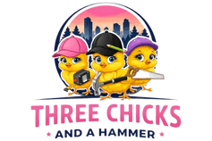 Three Chicks and a hammer