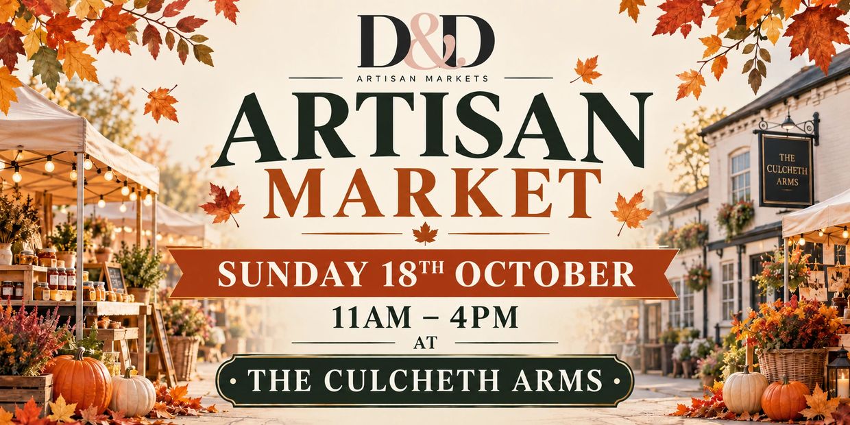 Artisan Market event at The Culcheth Arms on October 18th.