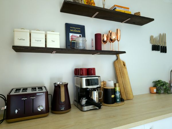 Sunset Cabin's Rustic Kitchenette