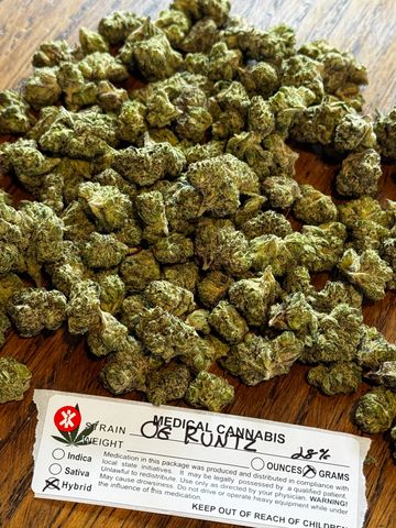 OG Runtz is known for its high THC content, typically ranging from 24% to 29%. 