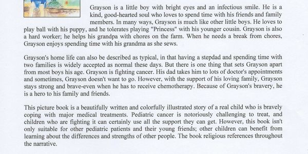 US Review of Books by Jacquelyn Gilchist on the children's book A Hero in Gray, by children's author