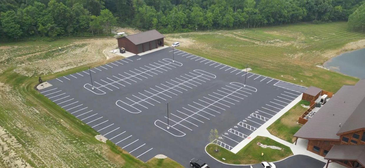 Hanover Reserve Parking Lot Seal & Stripe in Millville, Ohio