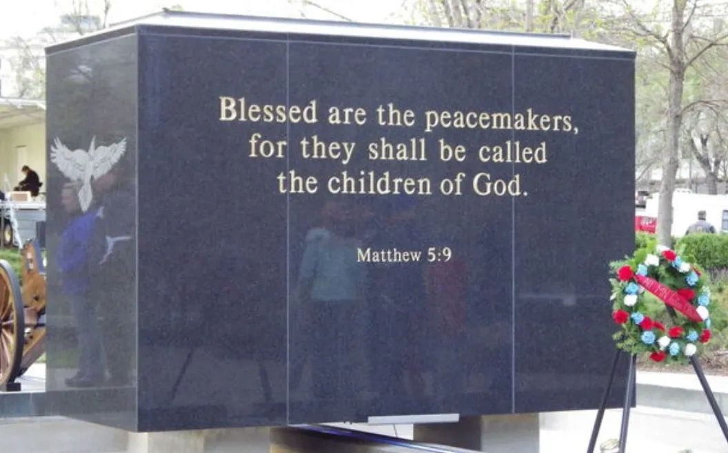 Peace Officer Memorial on the grounds of the State Capitol.