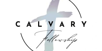 Logo with cross and 'Calvary Fellowship' text.