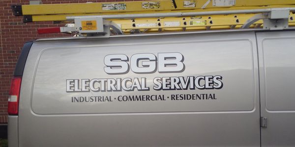 One of the SGB vans parked at a job site in Shelby Twp., MI.