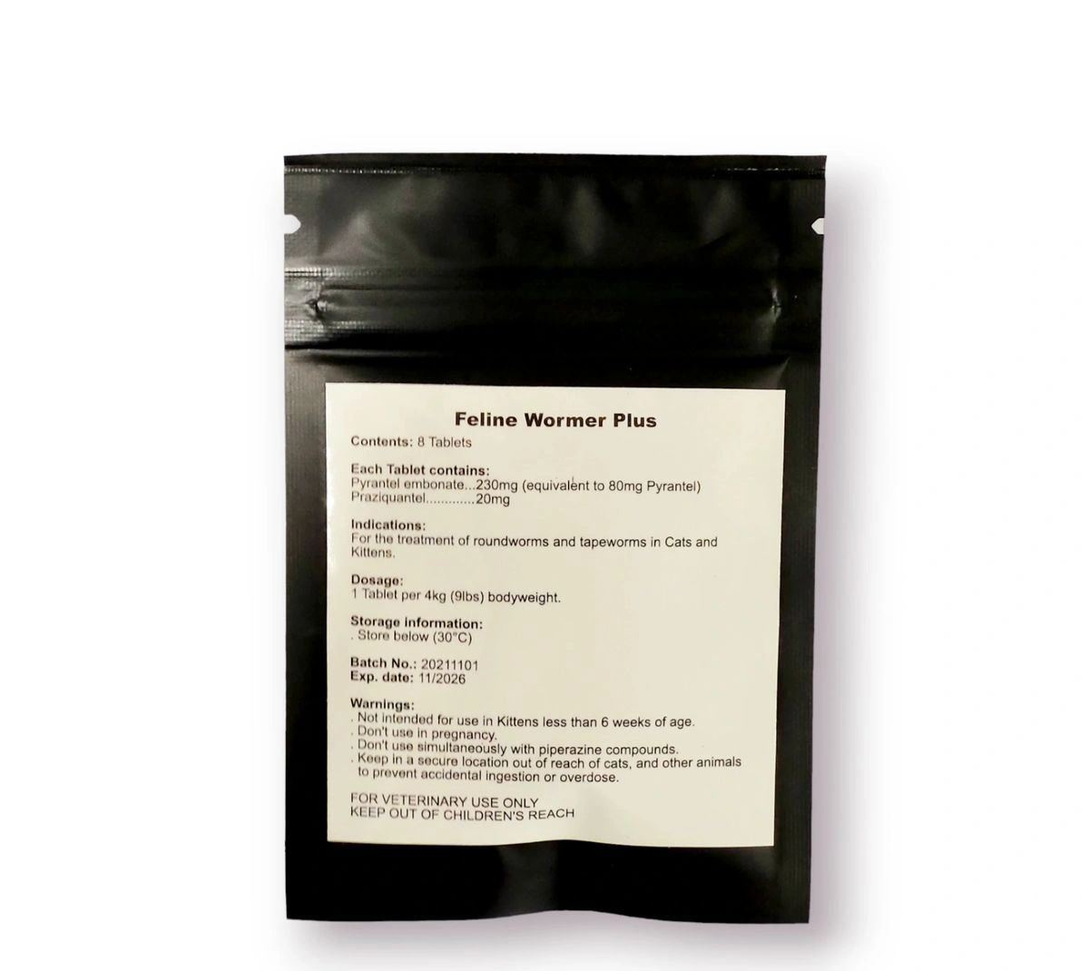 Feline Wormer Plus Broadspectrum Dewormer for Cats and Kittens (16 Tablets)