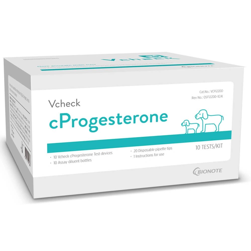 QTY 2 Vcheck Canine Progesterone Test Kit