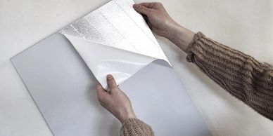 Peel and stick wall tiles