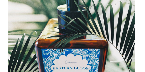 Eastern Bloom botttle with palm fronds