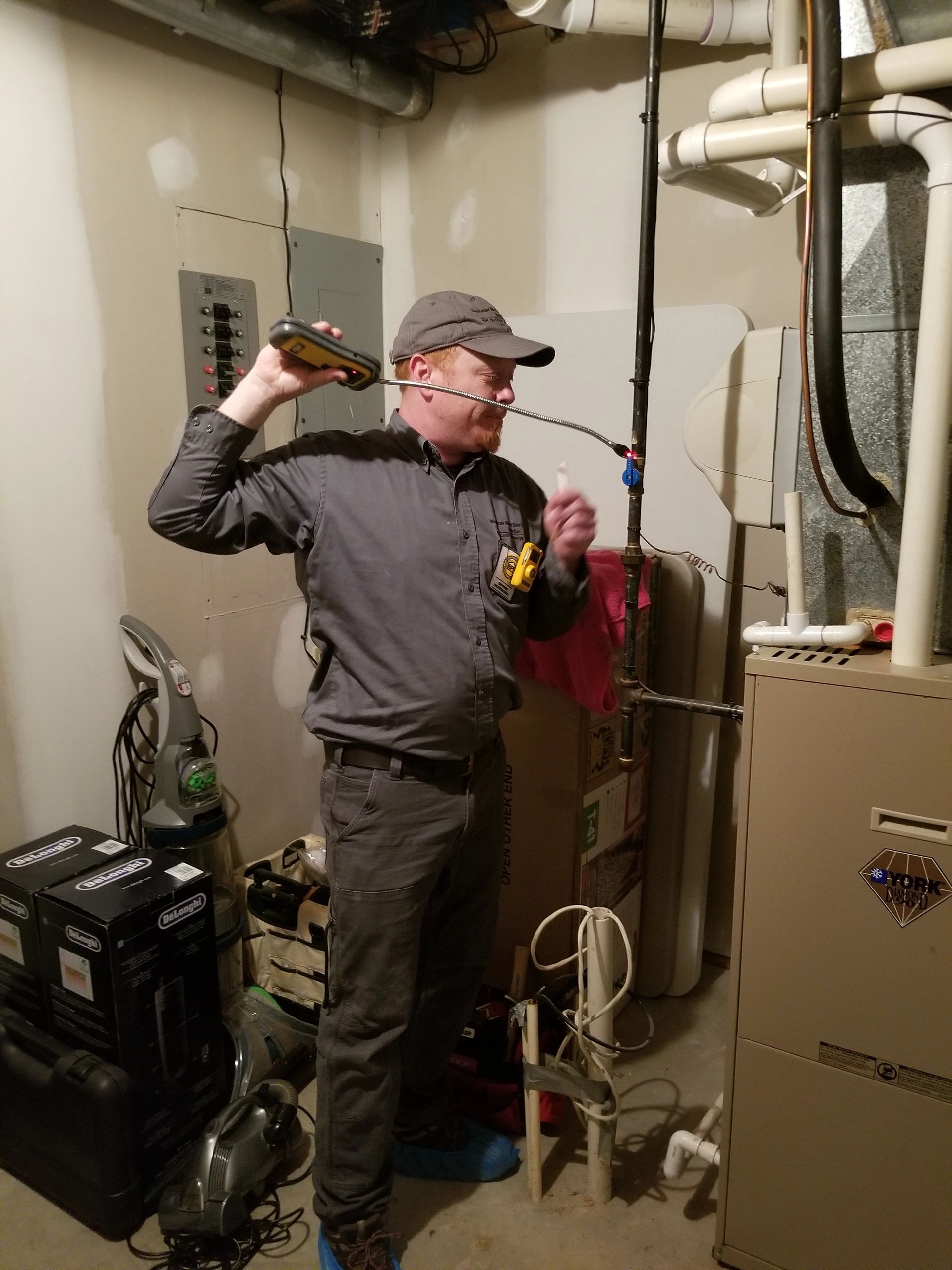Residential HVAC Gas Furnace cleaning and maintenance. 