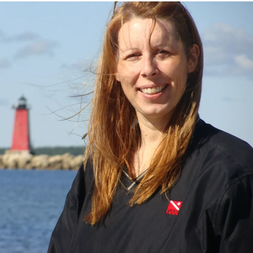 Cheryl Roggenbuck enjoying time by the lake.
