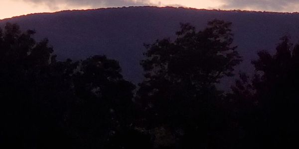 A Mountain at Sunset