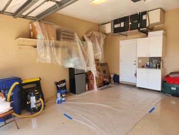 painted garage