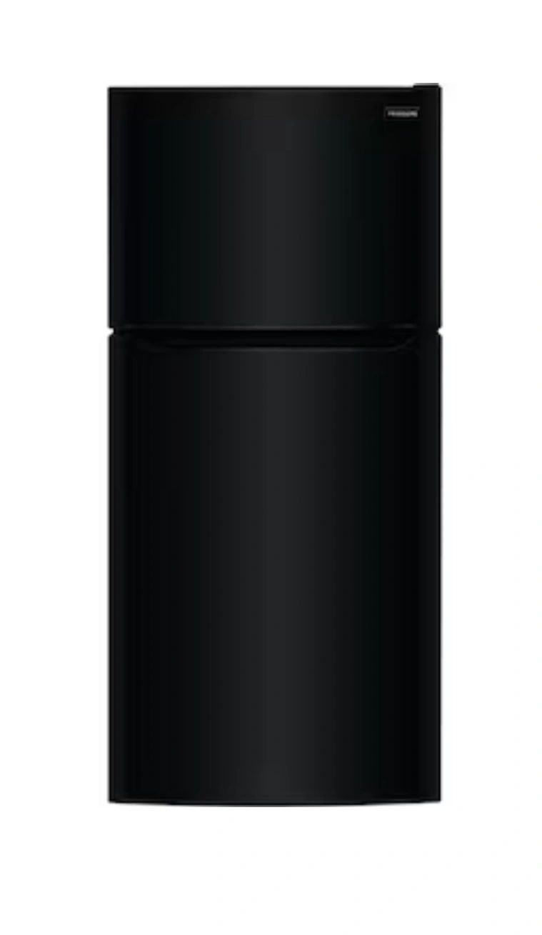 Frigidaire 18.3-cu ft Standard-Depth 30-in Wide Top-Freezer Refrigerator ( Black ) Garage Ready – view 1