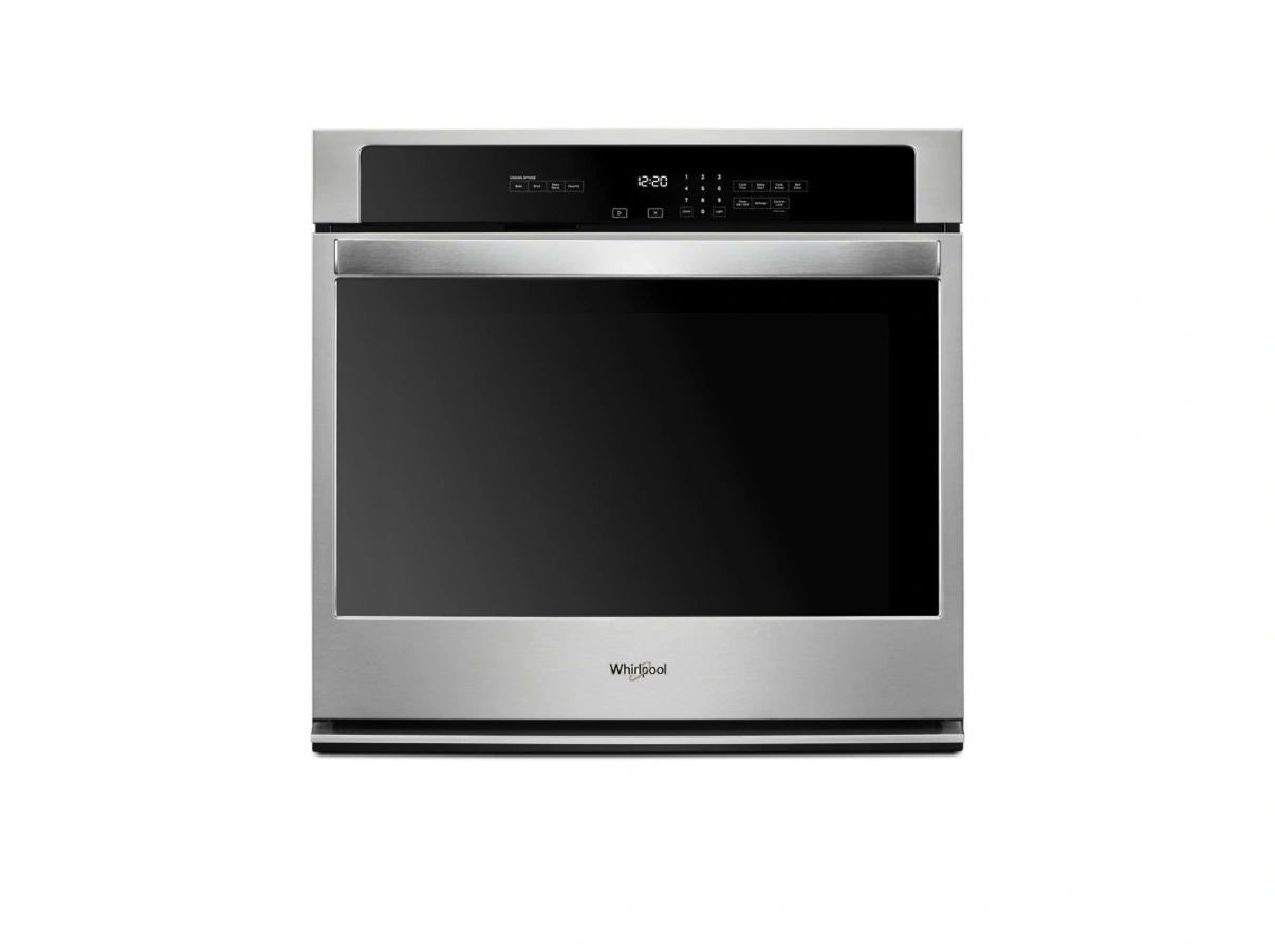 Whirlpool 30 in. Single Electric Thermal Wall Oven with Self-Cleaning in Stainless Steel Model: WOS31ES0JS