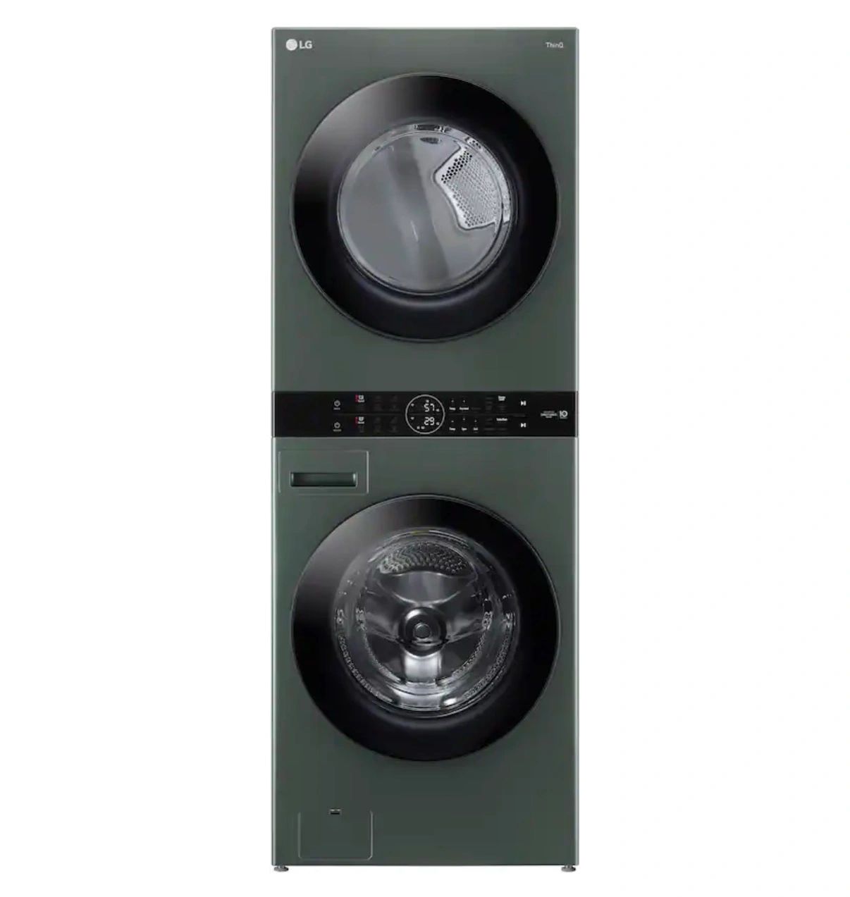 LG WashTower 4.5-cu ft Front load Washer and 7.4-cu ft Electric Dryer Stacked Laundry Center ( Nature Green ) – view 1