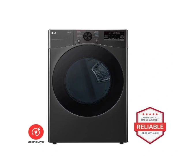 LG 7.4 cu. ft. Smart Front Load ENERGY STAR Electric Dryer with Sensor Dry & Steam Technology – view 1