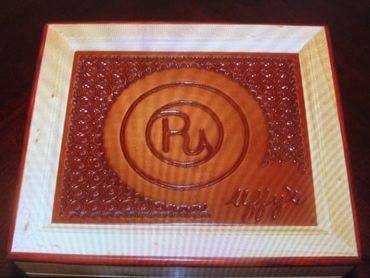Personalized Cigar Box with Logo inlay