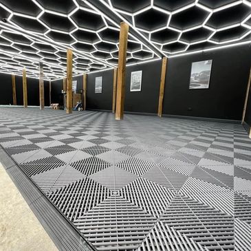 Garage Tiles and LED Lights