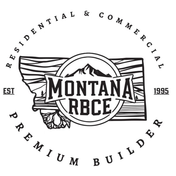 Logo of Montana RBCE, a premium residential and commercial builder since 1995.