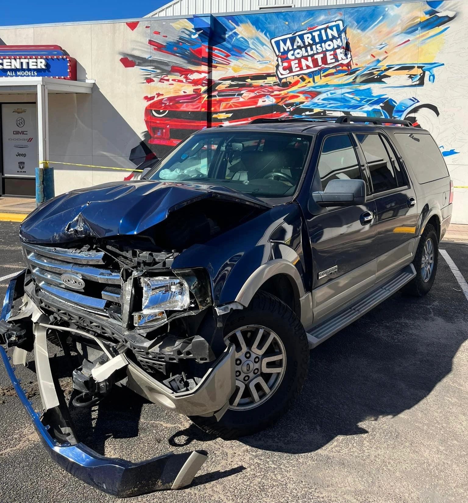 Accident happened in Cleveland, TX. Towed in for bodyshop repairs. The 