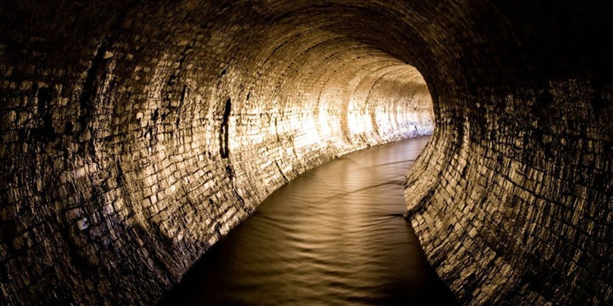 Modern underground sewer system
