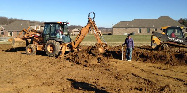 Excavating for Foundation of home