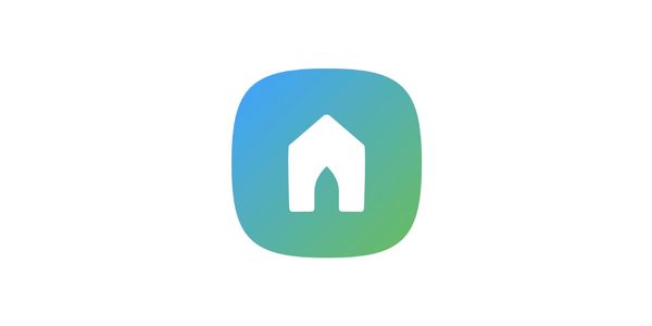 Home icon with blue-green gradient background.