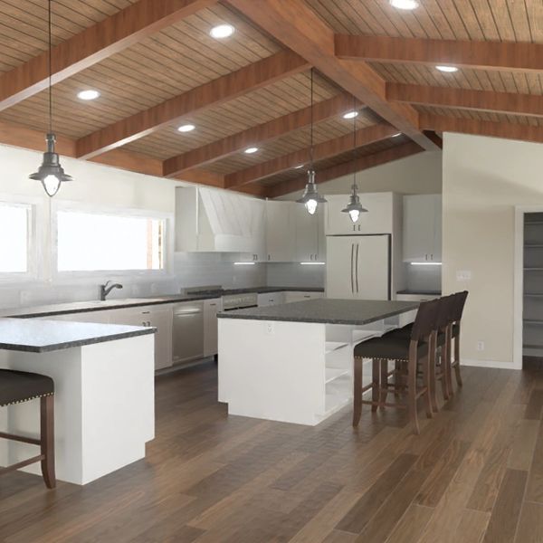 kitchen design interior rendering