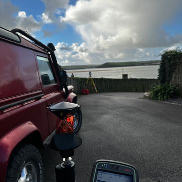 Land survey for a topographical survey using total station and GPS
