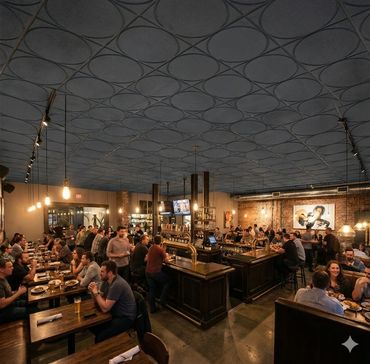 Dimensionals carved acoustic panels from Chroma Collections