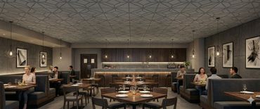 Dimensionals carved acoustic panels from Chroma Collections