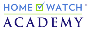 Home Watch Academy Member Badge logo with a white background