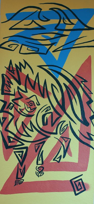 Javy 14”x30” acrylic 