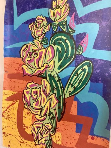 Bloom with me! 2’x3’ acrylic 