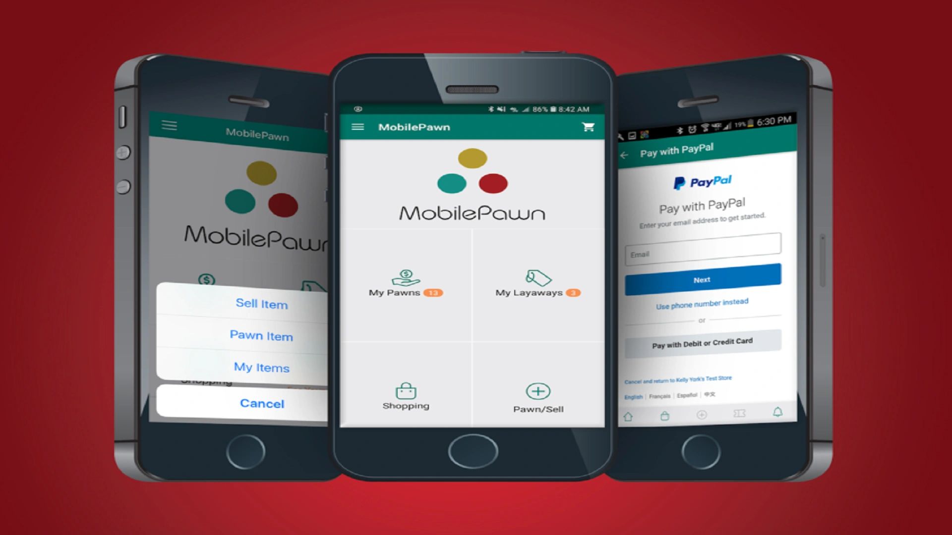 Customer Payment App, MobilePawn