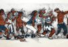 All Kinds of Indians Dance by H.L. Mason, 1974, Original Lithographic Print 10x26