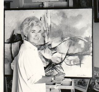 Pamela Mason in her Boulder, CO art studio (1975)