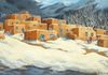 Pueblo Winter by Pamela Mason, 1987, Oil on Canvas 24x36