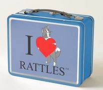 This “I Love Rattles Lunch Box” design is inspired by the book series, "Rattles, the Barn Cat."