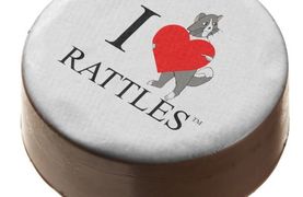 This Rattles Chocolate Covered Oreo design is inspired by the book series, "Rattles, the Barn Cat."