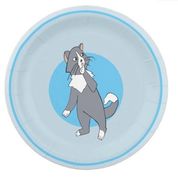 This Rattles' Paper Plates design is inspired by the book series, "Rattles, the Barn Cat."